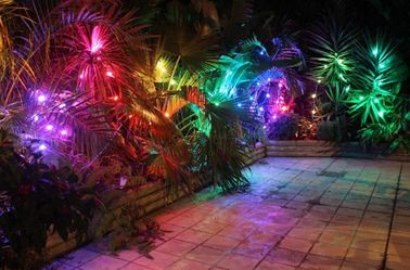 Durable LED Ball String Lights Customized Size And Spacing Polycarbonate Housing