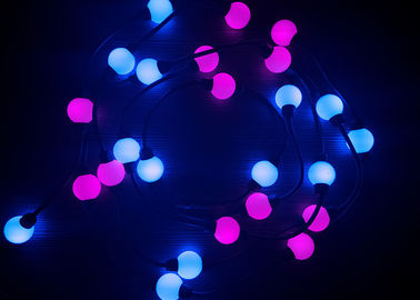 PVC Programmable Rgb LED Christmas Lights 28MM Length For Holiday Club