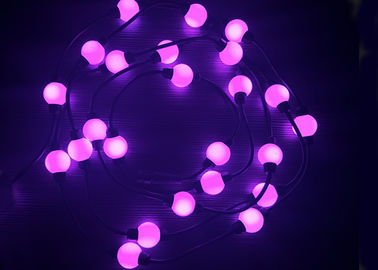 PVC Programmable Rgb LED Christmas Lights 28MM Length For Holiday Club
