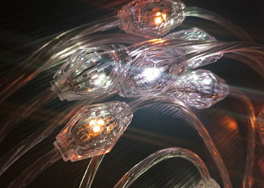 Clear LED Curtain String Lights 360 Degrees Viewing Angel 22mm Diameter